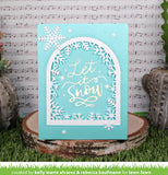 Let It Snow Hot Foil Plate, Lawn Fawn