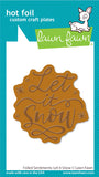Let It Snow Hot Foil Plate, Lawn Fawn