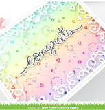 Confetti Background Hot Foil Plate, Lawn Fawn