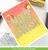 Confetti Background Hot Foil Plate, Lawn Fawn