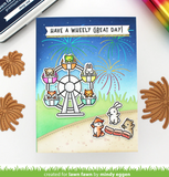 Fireworks Hot Foil Plates, Lawn Fawn