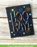 Fireworks Hot Foil Plates, Lawn Fawn