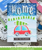 Snowflake Background Hot Foil Plate, Lawn Fawn