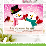 Snowflake Background Hot Foil Plate, Lawn Fawn