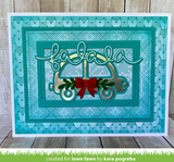 Winter Big Scripty Words Hot Foil Plates, Lawn Fawn