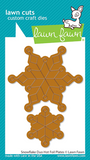 Snowflake Duo Hot Foil Plates, Lawn Fawn
