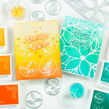 Layered Script Words Stamp Set, Pinkfresh Studio