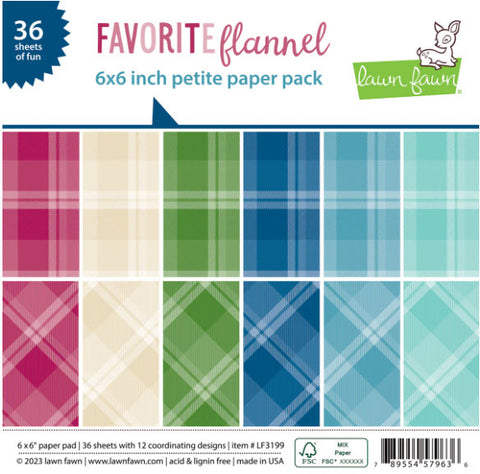 Favorite Flannel Petite Paper Pack, Lawn Fawn