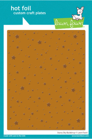 Starry Sky Background Hot Foil Plate, Lawn Fawn