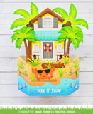 Build a House Beach Add-On Dies, Lawn Fawn
