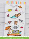 Just Plane Awesome Sentiment Trails Stamp Set, Lawn Fawn