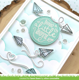 Just Plane Awesome Sentiment Trails Stamp Set, Lawn Fawn