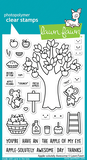 Apple-Solutely Awesome Stamp Set, Lawn Fawn