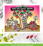 Apple-Solutely Awesome Stamp Set, Lawn Fawn