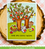 Apple-Solutely Awesome Stamp Set, Lawn Fawn