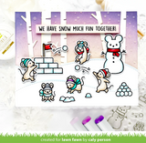 Snowball Fight Stamp Set, Lawn Fawn