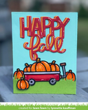 Pumpkin Wagon Dies, Lawn Fawn