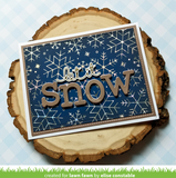 Snowflake Background Hot Foil Plate, Lawn Fawn