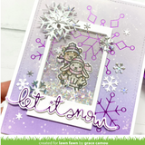 Snowflake Duo Hot Foil Plates, Lawn Fawn