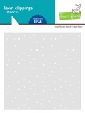 Snow Flurries Background Stencil, Lawn Clippings - Lawn Fawn