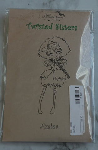 Azalea Rubber Stamp, Twisted Sisters by Sweet November Stamps