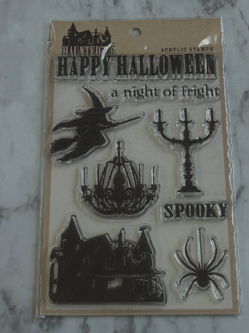 Haunted Clear Stamp Set, My Mind's Eye Rubber Stamps