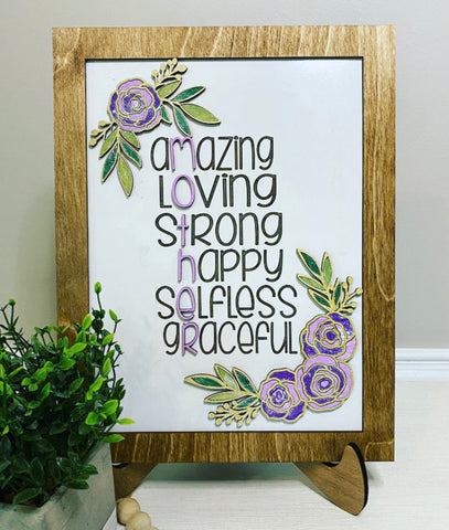 Mother's Day Floral Sign