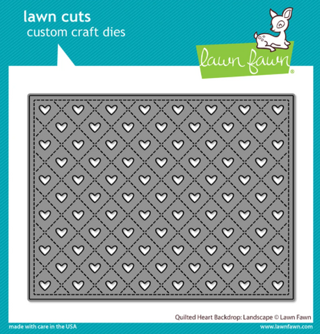 Quilted Heart Backdrop, Landscape, Dies, Lawn Fawn