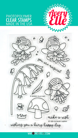 Fairy Happy Stamp Set, Avery Elle