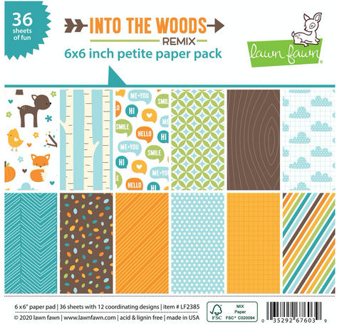 Into the Woods Remix Petite Paper Pack, Lawn Fawn