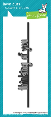 Thinking of You Line Border Die, Lawn Fawn