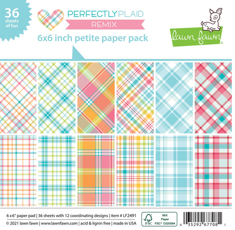 Perfectly Plaid Remix Petite Paper Pack, Lawn Fawn