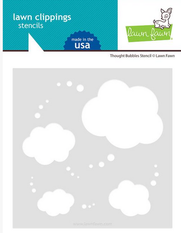 Thought Bubbles Stencil, Lawn Clippings - Lawn Fawn
