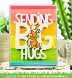 Giant Sending Big Hugs Die, Lawn Fawn