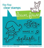 Mermaid For You Flip-Flop Stamp Set, Lawn Fawn