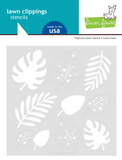 Tropical Leaves Stencils, Lawn Clippings - Lawn Fawn