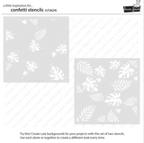Tropical Leaves Background Stencils, Lawn Clippings - Lawn Fawn