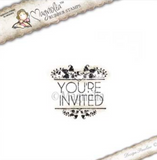 You Are Invited Sentiment Rubber Stamp, Magnolia Rubber Stamps