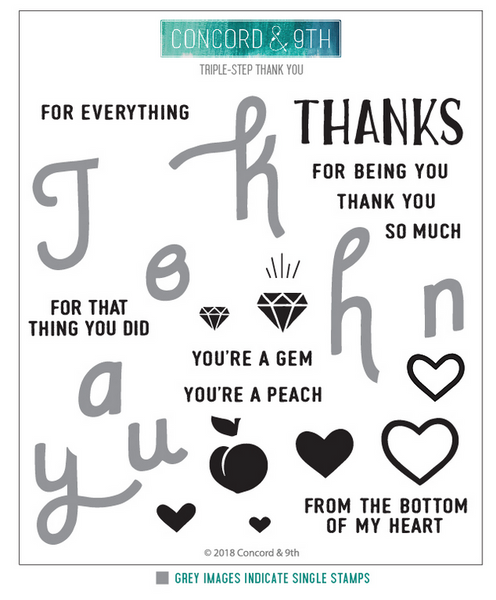 All the Thanks Stamp Set - Concord & 9th