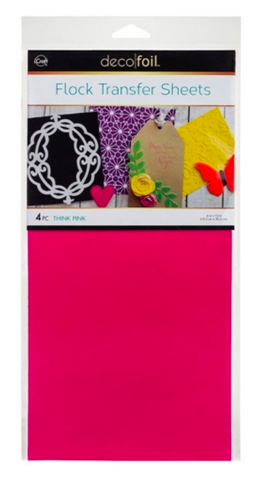 Thermo Web, Think Pink Flock Transfer Sheets, Deco Foil