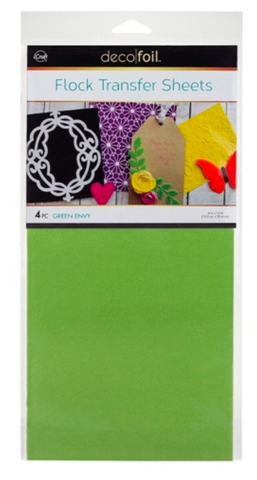 Thermo Web, Green Envy Flock Transfer Sheets, Deco Foil