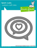 Stitched Speech Bubble Frames Die, Lawn Fawn