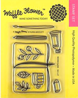 Sketchbook Stamp Set, Waffle Flower