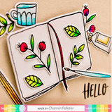Sketchbook Stamp Set, Waffle Flower
