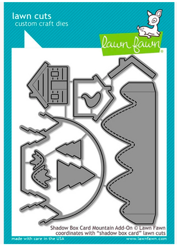 Shadow Box Card Mountain Add-On Die, Lawn Fawn