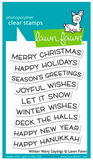 Winter Wavy Sayings Stamp Set, Lawn Fawn