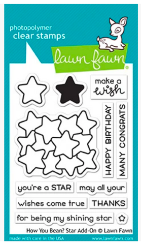 How You Bean? Star Add-On Stamp and Die Set, Lawn Fawn