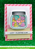 How You Bean? Conversation Heart Add-On Stamp and Die Set, Lawn Fawn