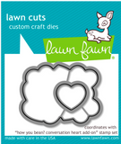 How You Bean? Conversation Heart Add-On Stamp and Die Set, Lawn Fawn