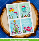 Christmas Fishes Stamp and Die Set, Lawn Fawn